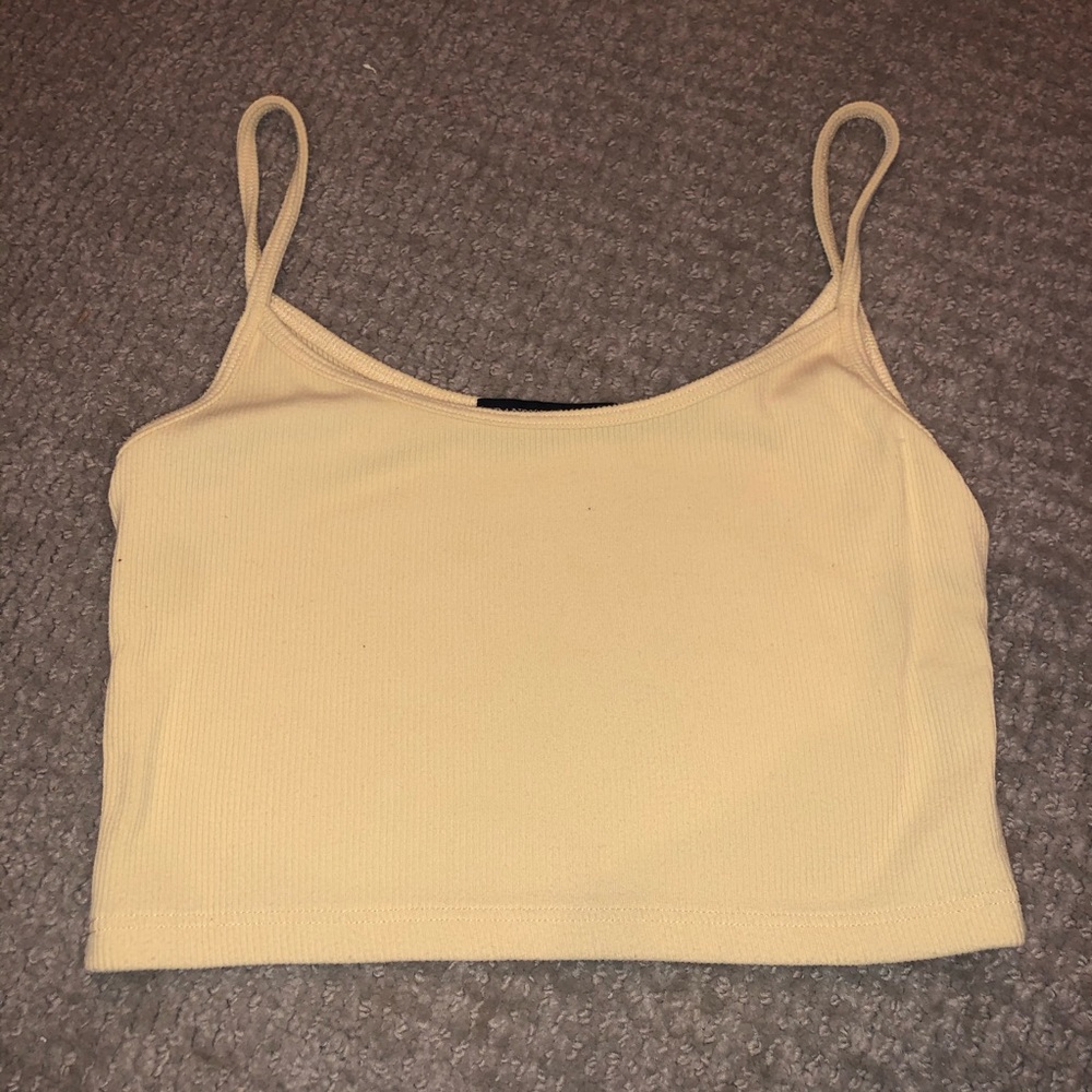 light yellow brandy melville tank